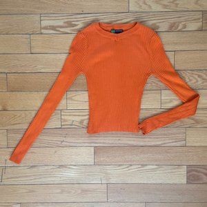 Long Sleeve Ribbed Tee